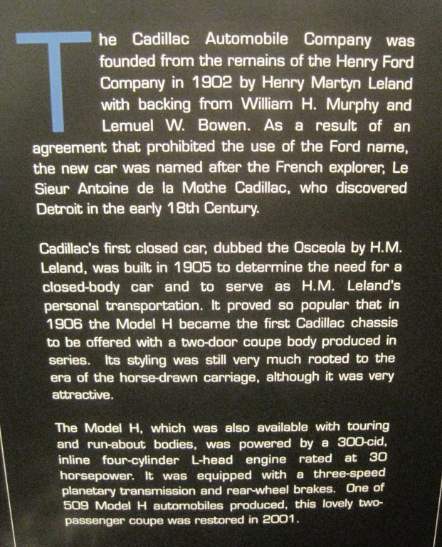 1906 Cadillac History